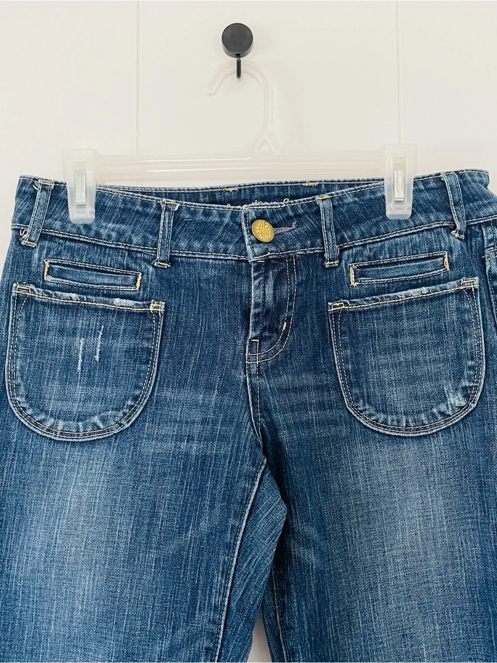 American Eagle Outfitters Dark Blue Wide Leg Jeans